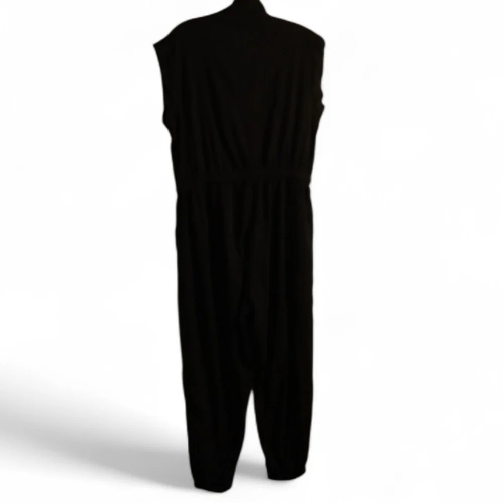 Hayes    Sleeveless Jumpsuit  Black Size XL Petite Short Story - Picture 6 of 12